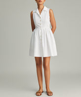 White Egyptian Cotton Short Tennis Dress
