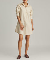 Fawn Egyptian Cotton Short Shirt Dress