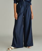 Navy Blue Egyptian Cotton Trousers