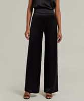 Black Silk Trousers