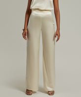 Cream Silk Trousers