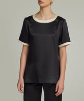 Black Silk T-Shirt