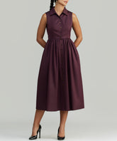 Mulberry Egyptian Cotton Long Tennis Dress