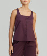 Mulberry Egyptian Cotton Sleeveless Top