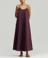 Mulberry Egyptian Cotton Long Trapeze Dress