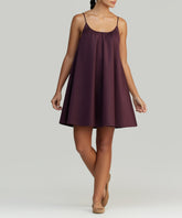 Mulberry Egyptian Cotton Short Trapeze Dress