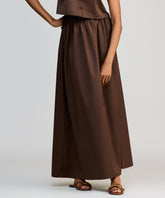 Brunette Egyptian Cotton Maxi Skirt