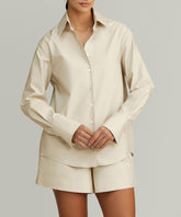 Fawn Egyptian Cotton Oversized Shirt