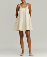 Fawn Egyptian Cotton Short Trapeze Dress