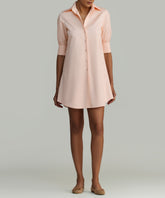 Blush Egyptian Cotton Short Shirt Dress