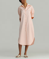 Blush Egyptian Cotton Long Shirt Dress