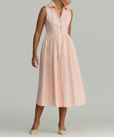 Blush Egyptian Cotton Long Tennis Dress