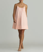 Blush Egyptian Cotton Short Trapeze Dress