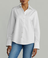 White Egyptian Cotton Oversized Shirt