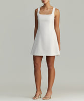 Pearl Stretch Suiting Mini Dress