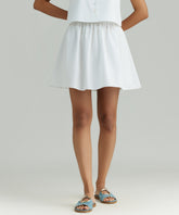 White Egyptian Cotton Mini Skirt