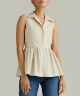 Fawn Egyptian Cotton Tennis Top