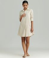 Striped Cotton Tencel Short Shirt Dress