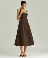 Stretch Suiting Midi Dress