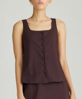 Plum Suiting Sleeveless Top
