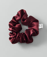 Burgundy Silk Scrunchie