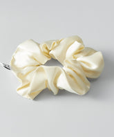 Cream Silk Scrunchie