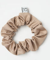 Khaki Brown Cotton Scrunchie
