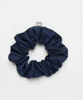 Navy Blue Cotton Scrunchie