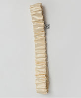 Cream Elasticated Silk Headband