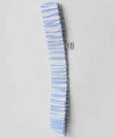 Blue Striped Elasticated Cotton Headband