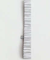 Grey Striped Elasticated Cotton Headband