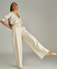 Fawn Egyptian Cotton Trousers