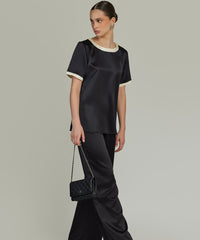 Black Silk T-Shirt