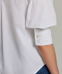White Egyptian Cotton Short-Sleeved Shirt