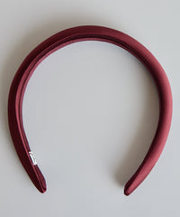 Burgundy Silk Headband