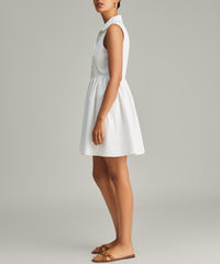 White Egyptian Cotton Short Tennis Dress