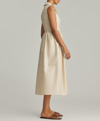 Fawn Egyptian Cotton Long Tennis Dress