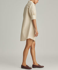 Fawn Egyptian Cotton Short Shirt Dress