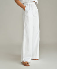 White Egyptian Cotton Trousers