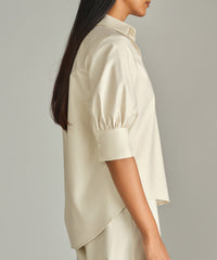 Fawn Egyptian Cotton Short-Sleeved Shirt