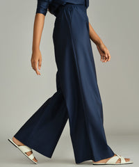Navy Blue Egyptian Cotton Trousers