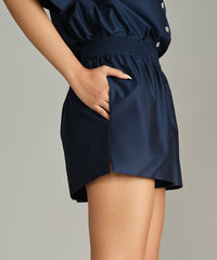 Navy Blue Egyptian Cotton Boxing Shorts