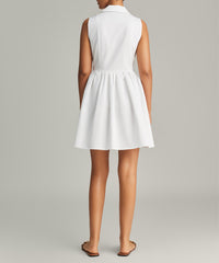 White Egyptian Cotton Short Tennis Dress