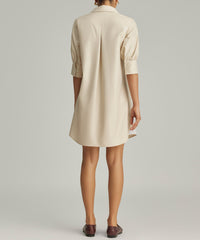 Fawn Egyptian Cotton Short Shirt Dress