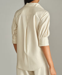 Fawn Egyptian Cotton Short-Sleeved Shirt