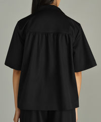 Black Egyptian Cotton Bowling Shirt