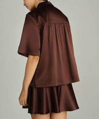 Espresso Silk Bowling Shirt