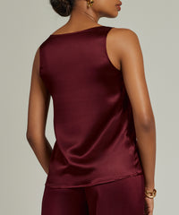 Burgundy Silk Camisole