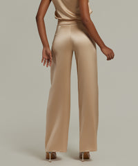 Champagne Silk Trousers