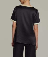 Black Silk T-Shirt